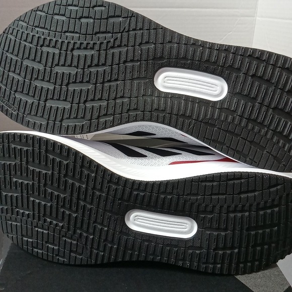 Adidas Runfalcon 5 White Black Scarlet Red Running Shoes IE8818 Men's Size 11.5 - Picture 8 of 9